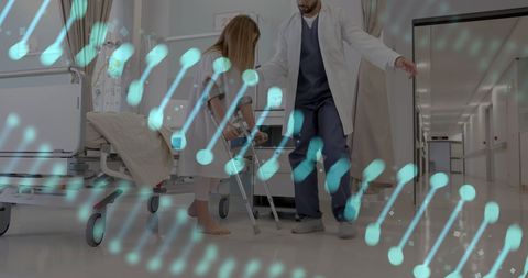 Healthcare Advances in DNA and Patient Recovery in Modern Hospital