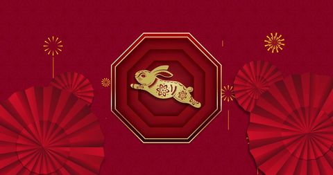 Chinese Zodiac Rabbit Decoration for Lunar New Year Celebration