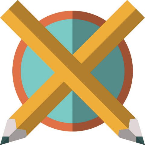 creative crossed pencils on transparent background vector design - Download Free Stock Videos Pikwizard.com