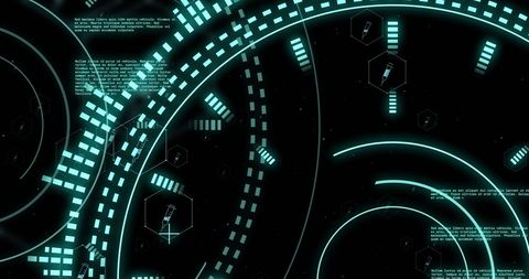 Futuristic Cyber Interface with Data Overlay - Download Free Stock Images Pikwizard.com