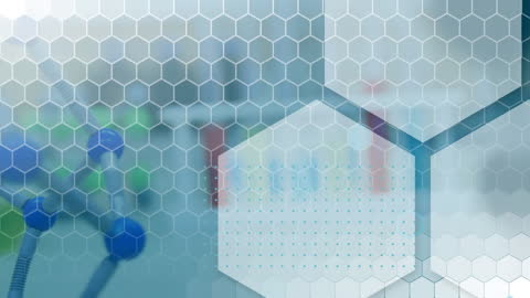 Abstract Scientific Background with Hexagonal Pattern