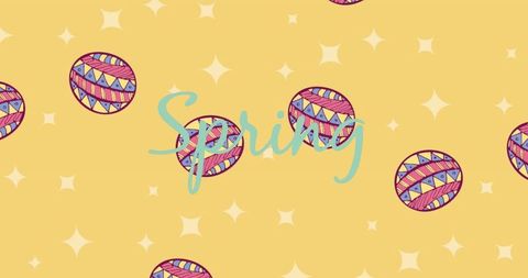 Colorful Easter Eggs with Spring Background Celebration Design - Download Free Stock Images Pikwizard.com
