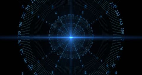 Futuristic Digital Display with Data Points on Black Background - Download Free Stock Images Pikwizard.com