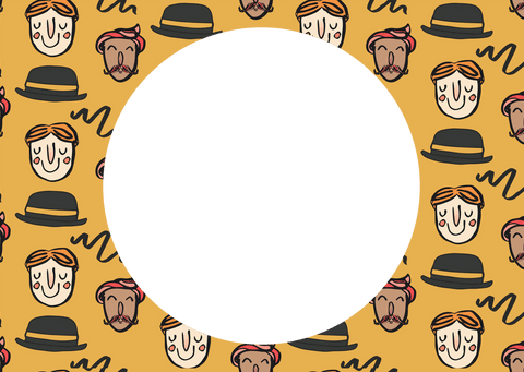Playful Faces and Hats Design with Transparent Center - Download Free Stock Videos Pikwizard.com