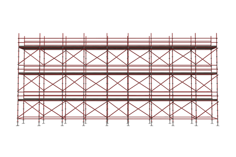 red scaffolding structure on transparent background for renovation purposes - Download Free Stock Videos Pikwizard.com