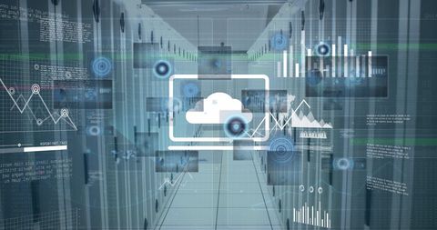 Cloud Data Integration in Modern Server Room - Download Free Stock Images Pikwizard.com