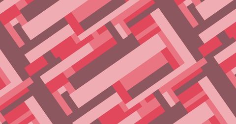 Abstract geometric pattern of pink and red rectangles
