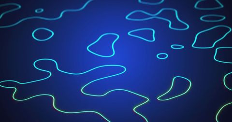 Abstract Neon Waves Digital Data Background Design - Download Free Stock Images Pikwizard.com
