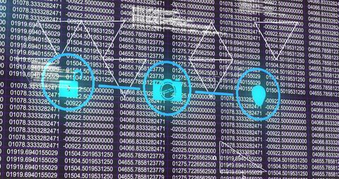 Digital Network Concept with Abstract Connection Icons - Download Free Stock Images Pikwizard.com