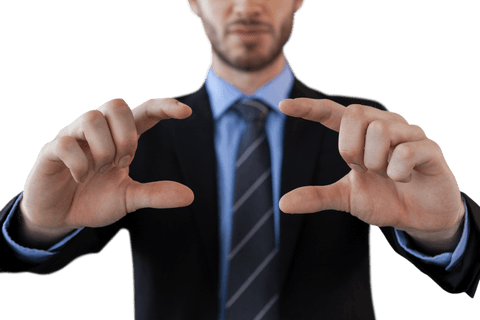 Businessman Holding Transparent Product in Fingers - Download Free Stock Videos Pikwizard.com