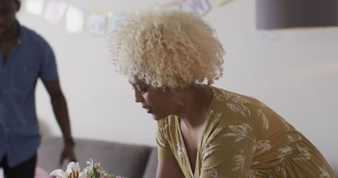 African American Couple Celebrating at Baby Shower Event
