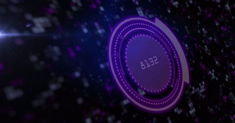 Futuristic Digital Interface with Scanning Scope and Binary Code - Download Free Stock Images Pikwizard.com