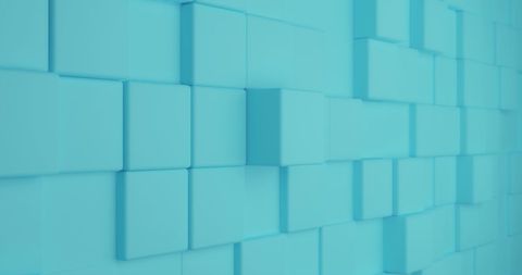 3D Geometric Tile Wall in Soft Blue Background - Download Free Stock Images Pikwizard.com