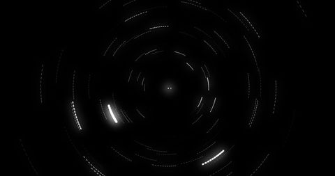 Glowing White Points Rotating in Dark Space - Download Free Stock Images Pikwizard.com