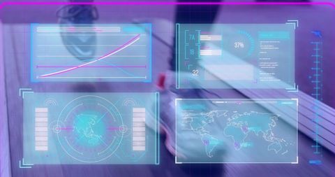 Futuristic Data Interface in Sports Technology - Download Free Stock Images Pikwizard.com