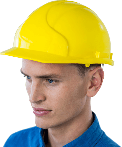 confident engineer wearing yellow safety helmet on transparent background - Download Free Stock Videos Pikwizard.com