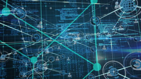 Abstract Digital Network with Global Data Connections