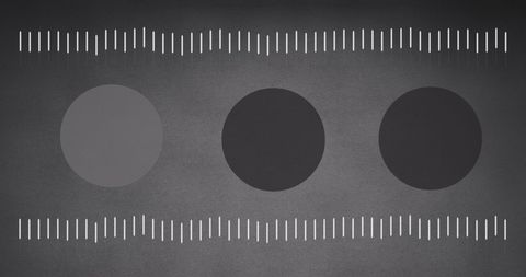 Abstract Digital Audio Waveform on Gray Background