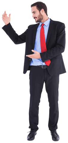 Transparent Businessman in Suit Gesturing_hand Gesture - Download Free Stock Videos Pikwizard.com
