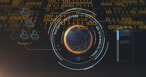 Futuristic Artificial Intelligence Data Processing Globe - Download Free Stock Images Pikwizard.com