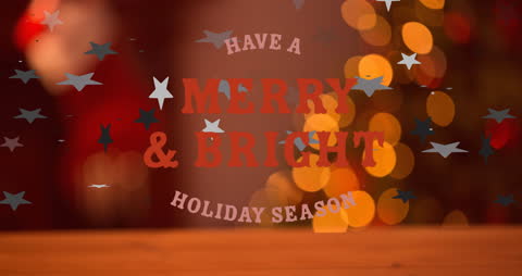 Festive Christmas Greeting with Holiday Message Overlay