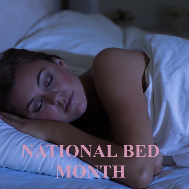 Celebrating National Bed Month with Restful Sleep - Download Free Stock Templates Pikwizard.com