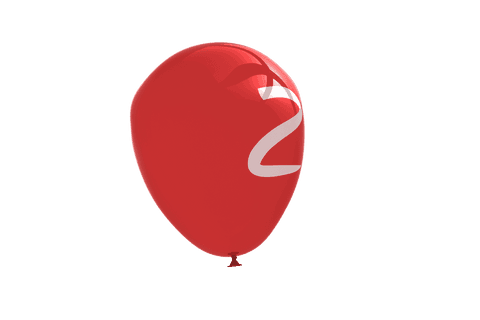 red balloon with number 2 on transparent background - Download Free Stock Videos Pikwizard.com