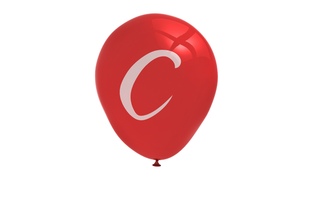 Red Balloon with White Letter C on Transparent Background for Celebrations - Download Free Stock Videos Pikwizard.com