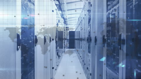 Digital Data Transforming Through Modern Server Room