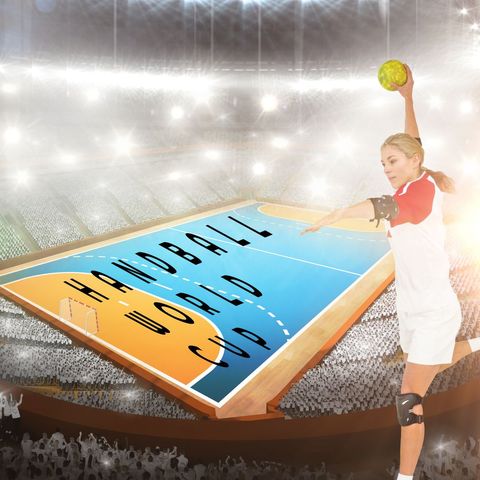 dynamic female athlete competing in handball world cup - Download Free Stock Templates Pikwizard.com