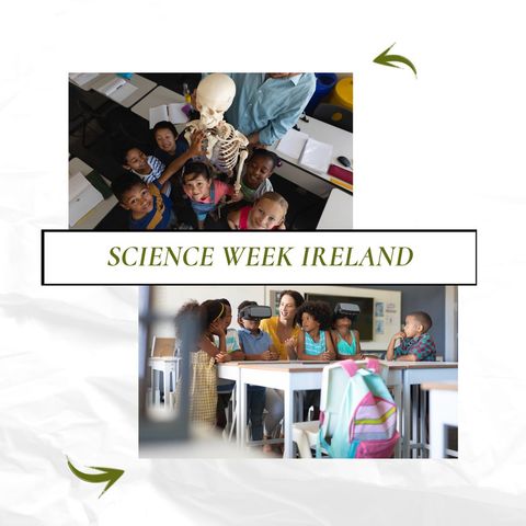 Diverse Schoolchildren Engaging in Science Learning with VR and Skeleton Model - Download Free Stock Templates Pikwizard.com