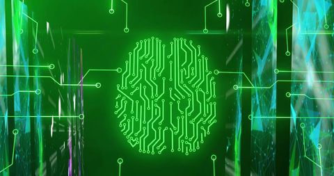 Artificial Intelligence and Circuit Data Network - Download Free Stock Images Pikwizard.com