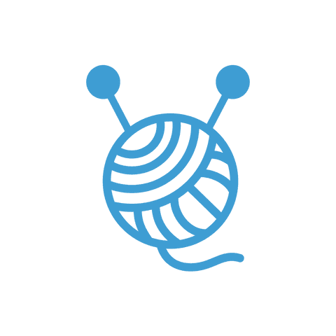 blue yarn and needles on transparent background icon art - Download Free Stock Videos Pikwizard.com