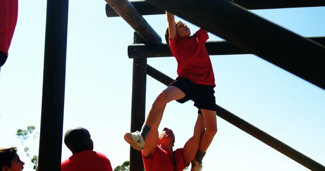 Children Playing on Jungle Gym in Daylight - Download Free Stock Images Pikwizard.com