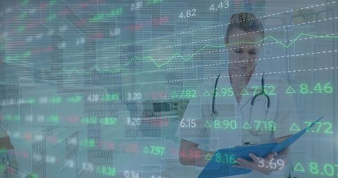 Female Doctor Analyzing Financial Data in Medical Profession Context - Download Free Stock Images Pikwizard.com