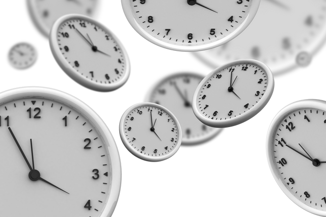 Transparent Background with Flying White Clocks Illustration - Download Free Stock Videos Pikwizard.com