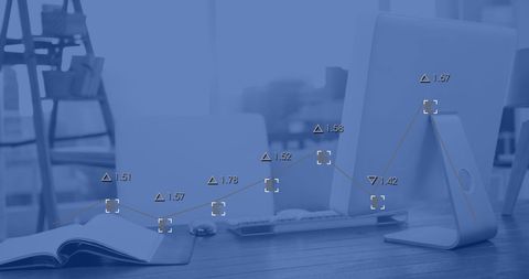 Digital Data Analysis on Modern Office Desk - Download Free Stock Images Pikwizard.com