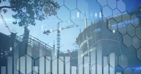 digital interface with data analytics in urban construction - Download Free Stock Images Pikwizard.com