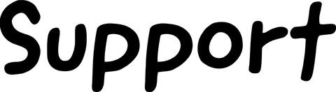 Transparent support text line art illustration vector