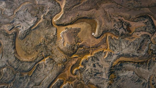 Revealing braided tidal channels meandering through coastal mudflats with oxbow islands