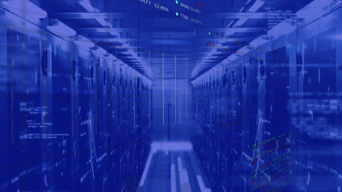 Server Room Data Processing and Global Connectivity