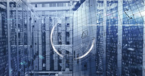 Advanced Digital Interface Overlaying Server Room