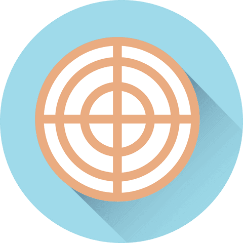 Transparent Sport Target Icon with Long Shadow - Download Free Stock Videos Pikwizard.com