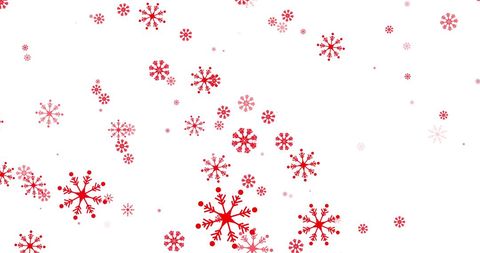 Red Snowflakes Falling on White Winter Background - Download Free Stock Images Pikwizard.com