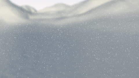 Serene Winter Wonderland with Falling Snow Animation