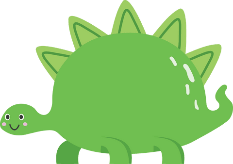 smiling green dinosaur illustration on transparent background - Download Free Stock Videos Pikwizard.com