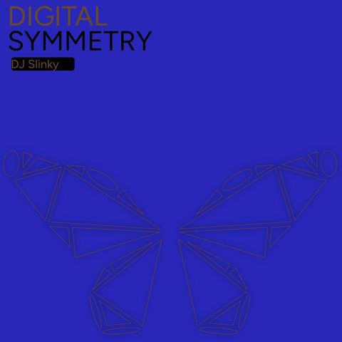 Abstract Butterfly Art on Digital Symmetry Album Cover - Download Free Stock Templates Pikwizard.com