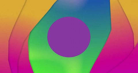 Vivid purple spots on multicolor abstract background