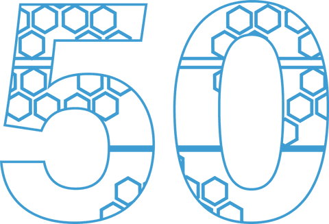 Blue Transparent 50 with Hexagon Pattern Design - Download Free Stock Videos Pikwizard.com