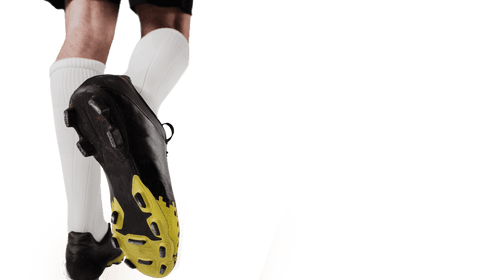transparent close-up of footballer's legs with cleats - Download Free Stock Videos Pikwizard.com